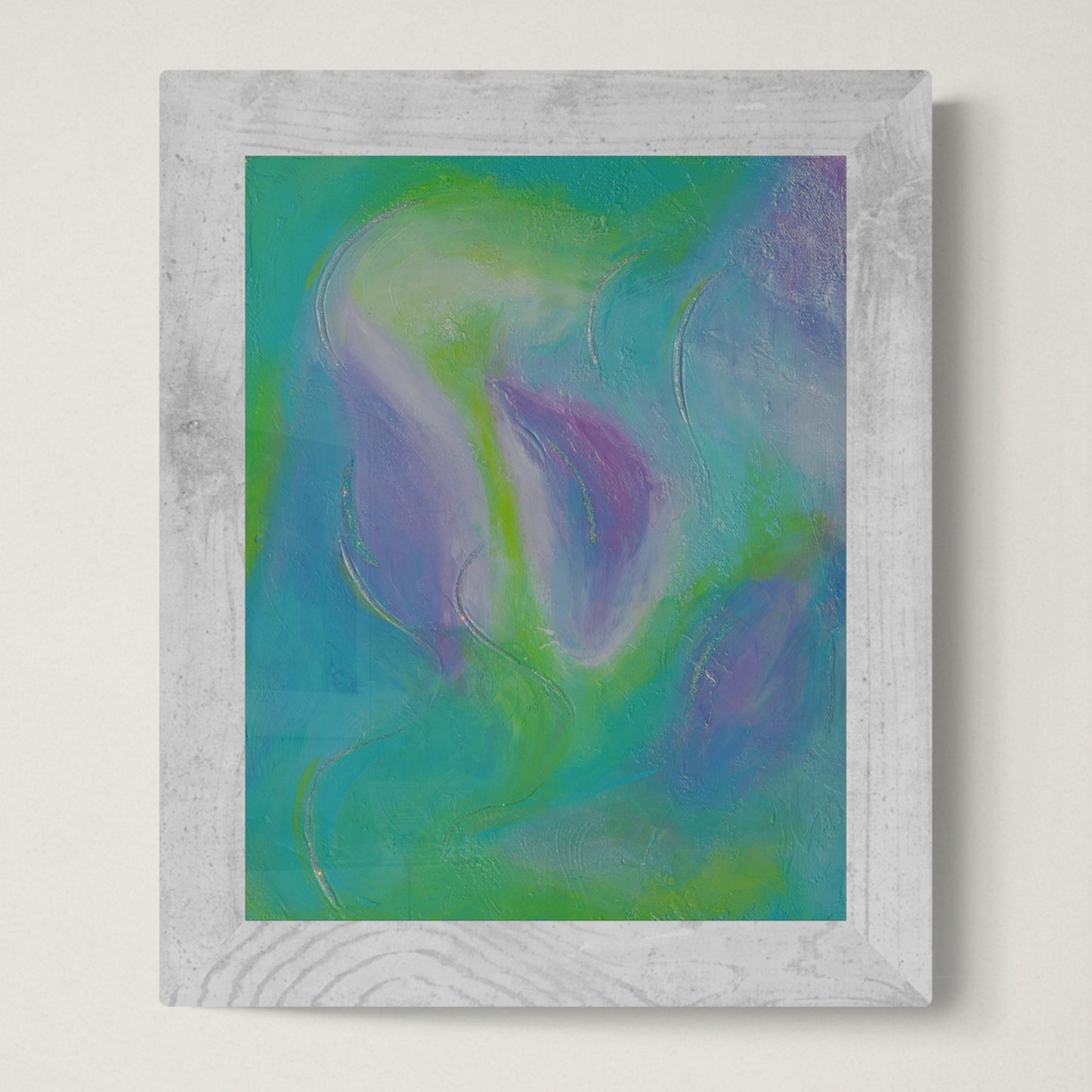 Bloom Original Abstract Floral Painting | Soft Pastel Canvas Wall Art 11x14