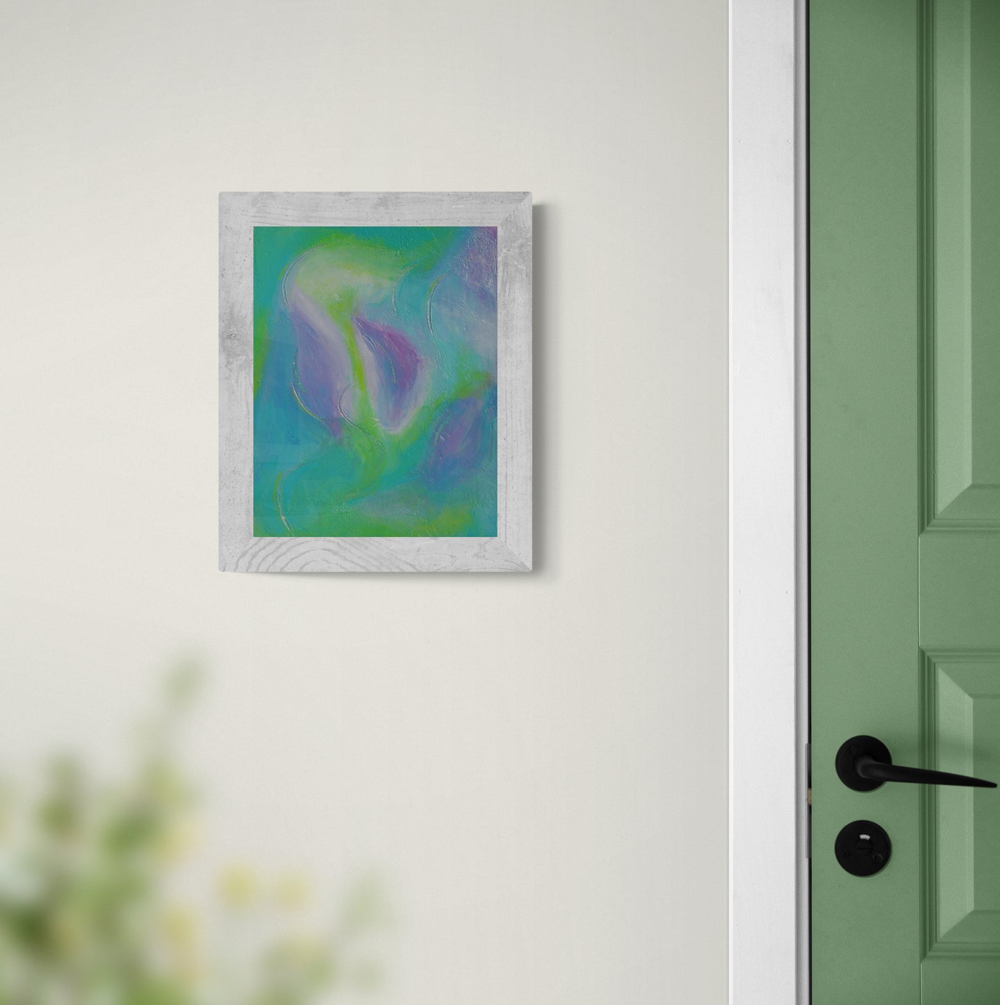 Bloom Original Abstract Floral Painting | Soft Pastel Canvas Wall Art 11x14