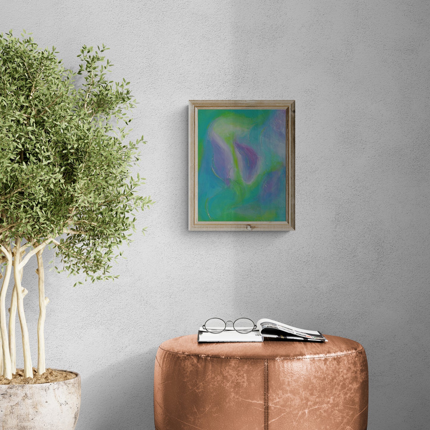Bloom Original Abstract Floral Painting | Soft Pastel Canvas Wall Art 11x14