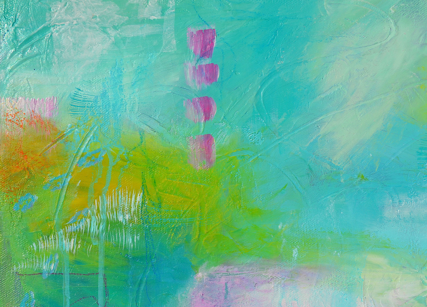 Summit of Success – Original Abstract Painting, 18x18 Acrylic on Canvas, Colorful Modern Wall Art