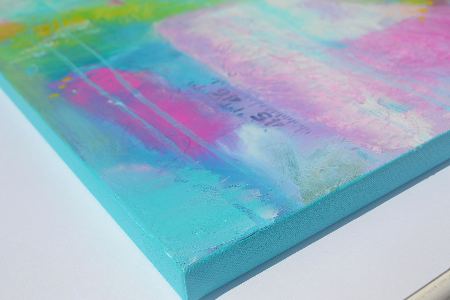 Summit of Success – Original Abstract Painting, 18x18 Acrylic on Canvas, Colorful Modern Wall Art