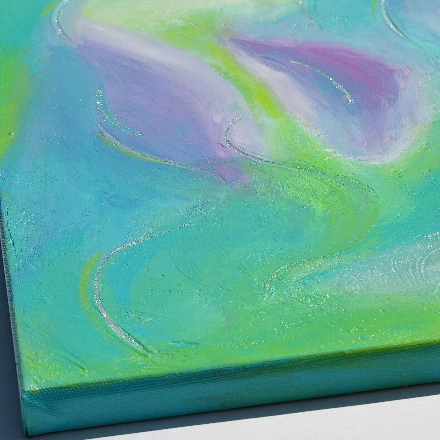 Bloom Original Abstract Floral Painting | Soft Pastel Canvas Wall Art 11x14