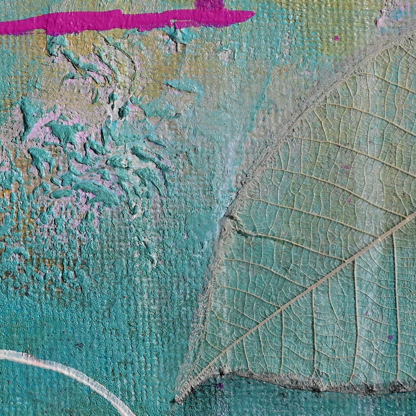 Rustic Charm Original Framed Abstract Painting | 11x14 Mixed Media Wall Art with Gold Accents
