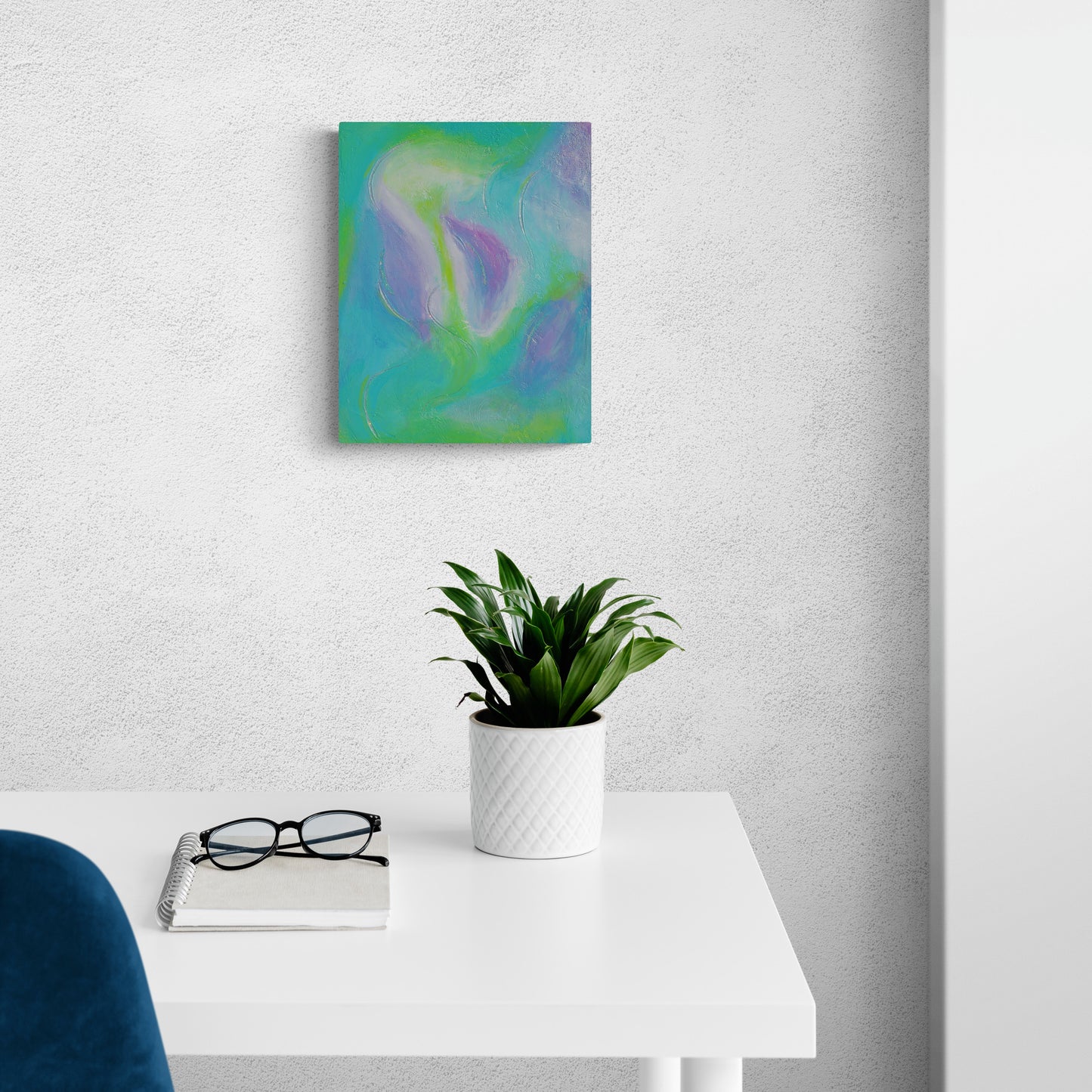Bloom Original Abstract Floral Painting | Soft Pastel Canvas Wall Art 11x14
