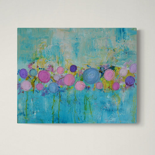 Fiesta – Original Abstract Painting, 16x20 Acrylic on Canvas, Colorful Modern Wall Art, Textured Contemporary Decor