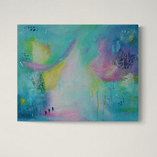Crescendo – Original Abstract Painting, 16x20 Acrylic on Canvas, Colorful Modern Wall Art, Textured Contemporary Decor