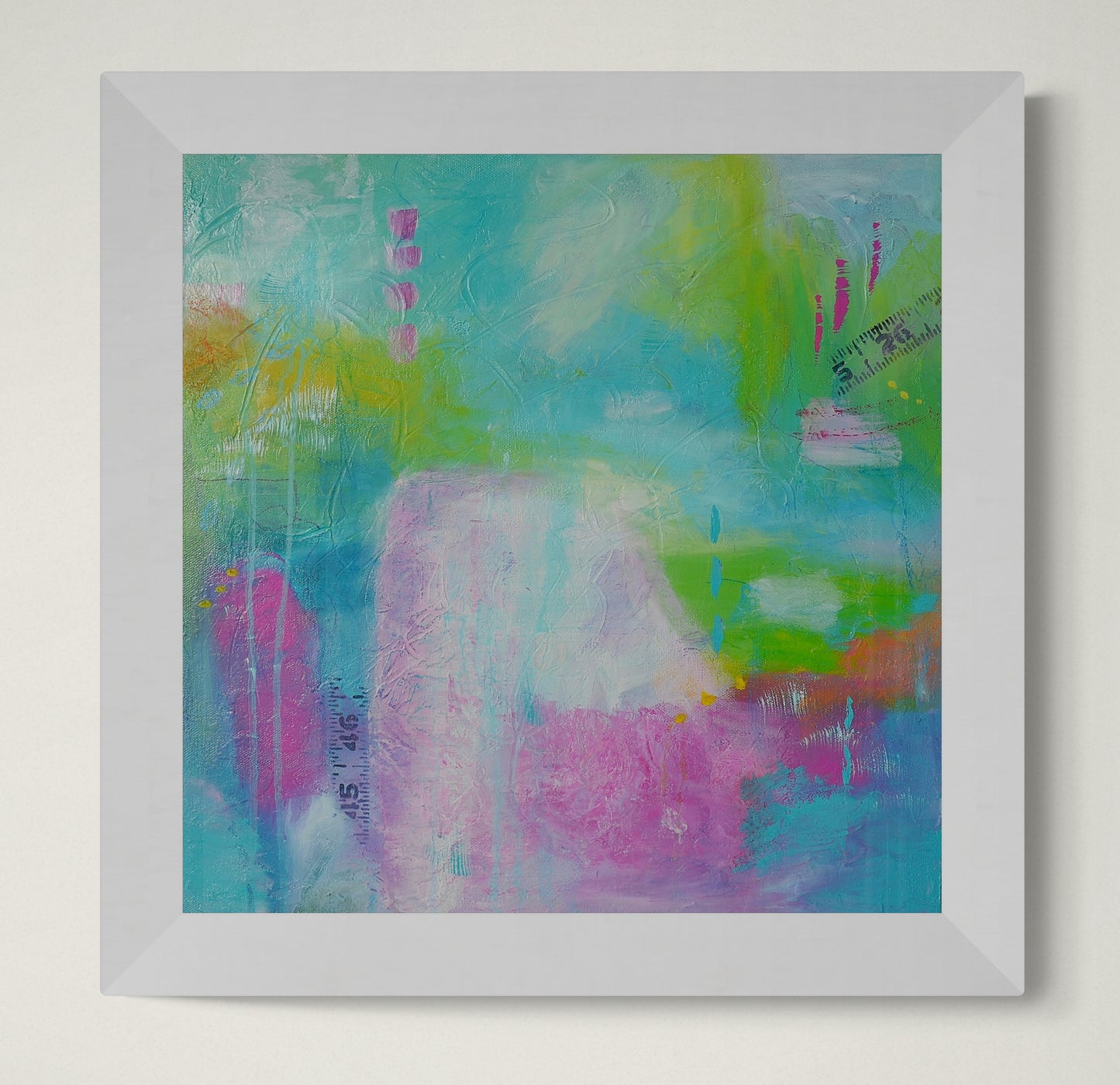 Summit of Success – Original Abstract Painting, 18x18 Acrylic on Canvas, Colorful Modern Wall Art