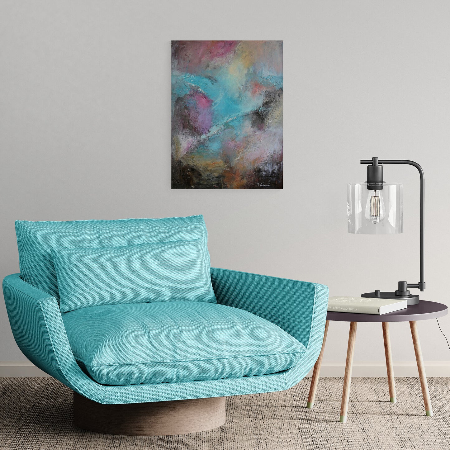 Original Abstract Painting, 18x24 Acrylic on Canvas, Modern Wall Art, Large Contemporary Decor