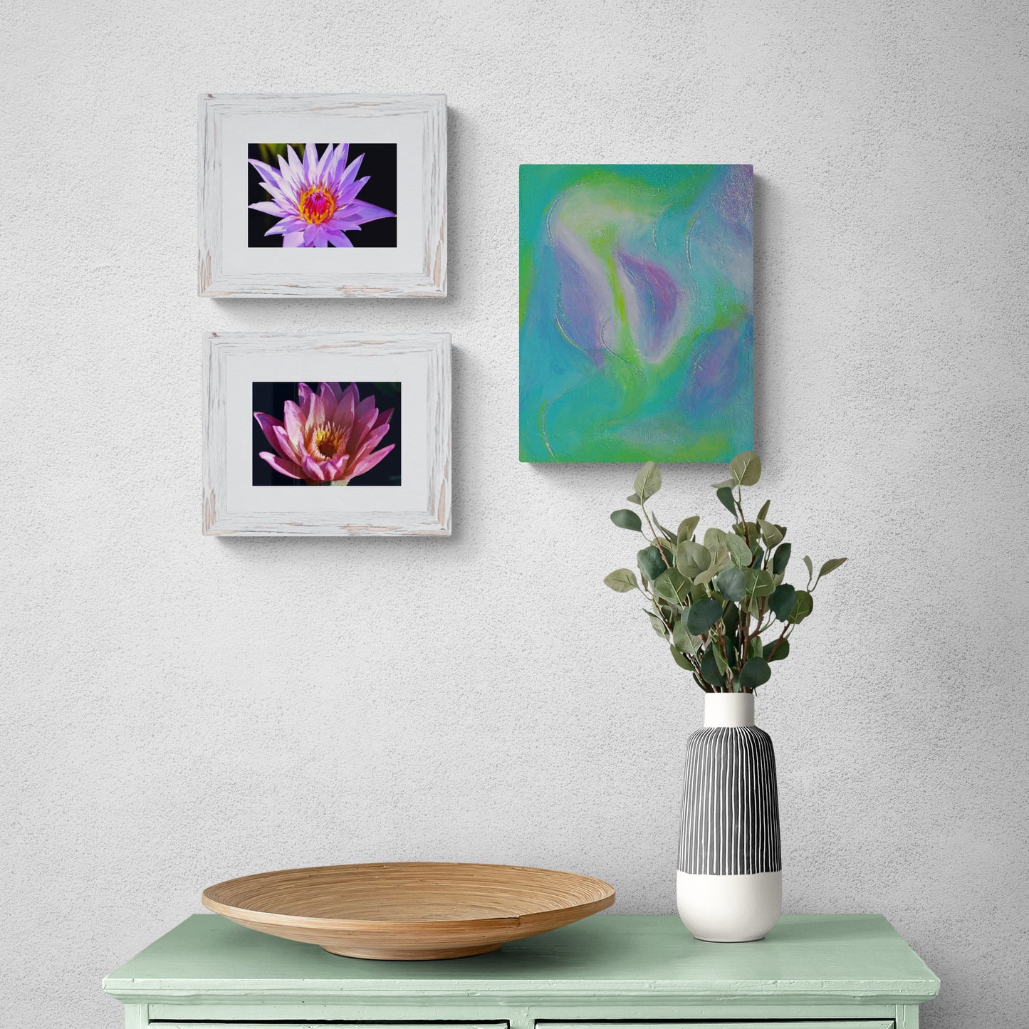 Bloom Original Abstract Floral Painting | Soft Pastel Canvas Wall Art 11x14