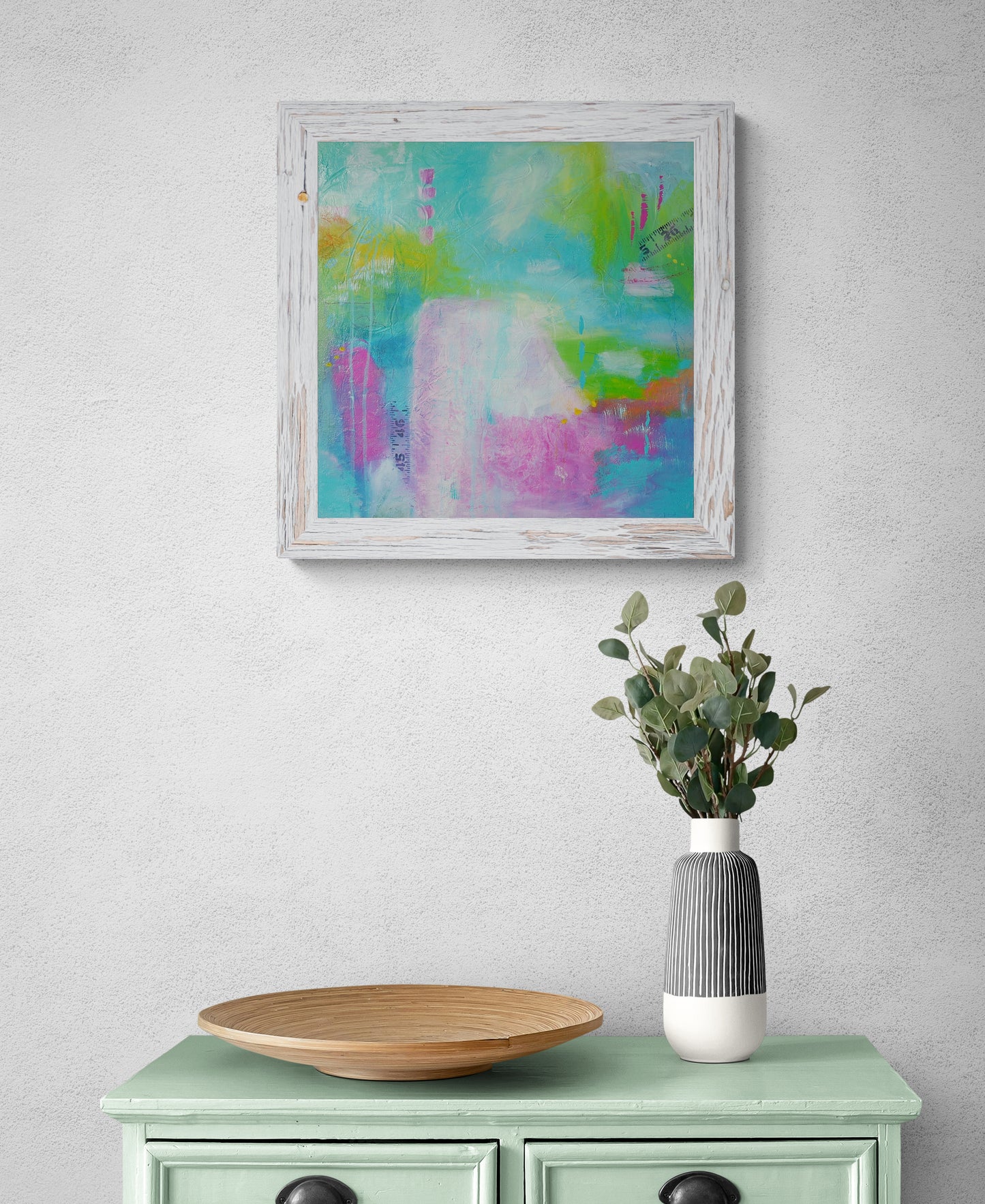 Summit of Success – Original Abstract Painting, 18x18 Acrylic on Canvas, Colorful Modern Wall Art